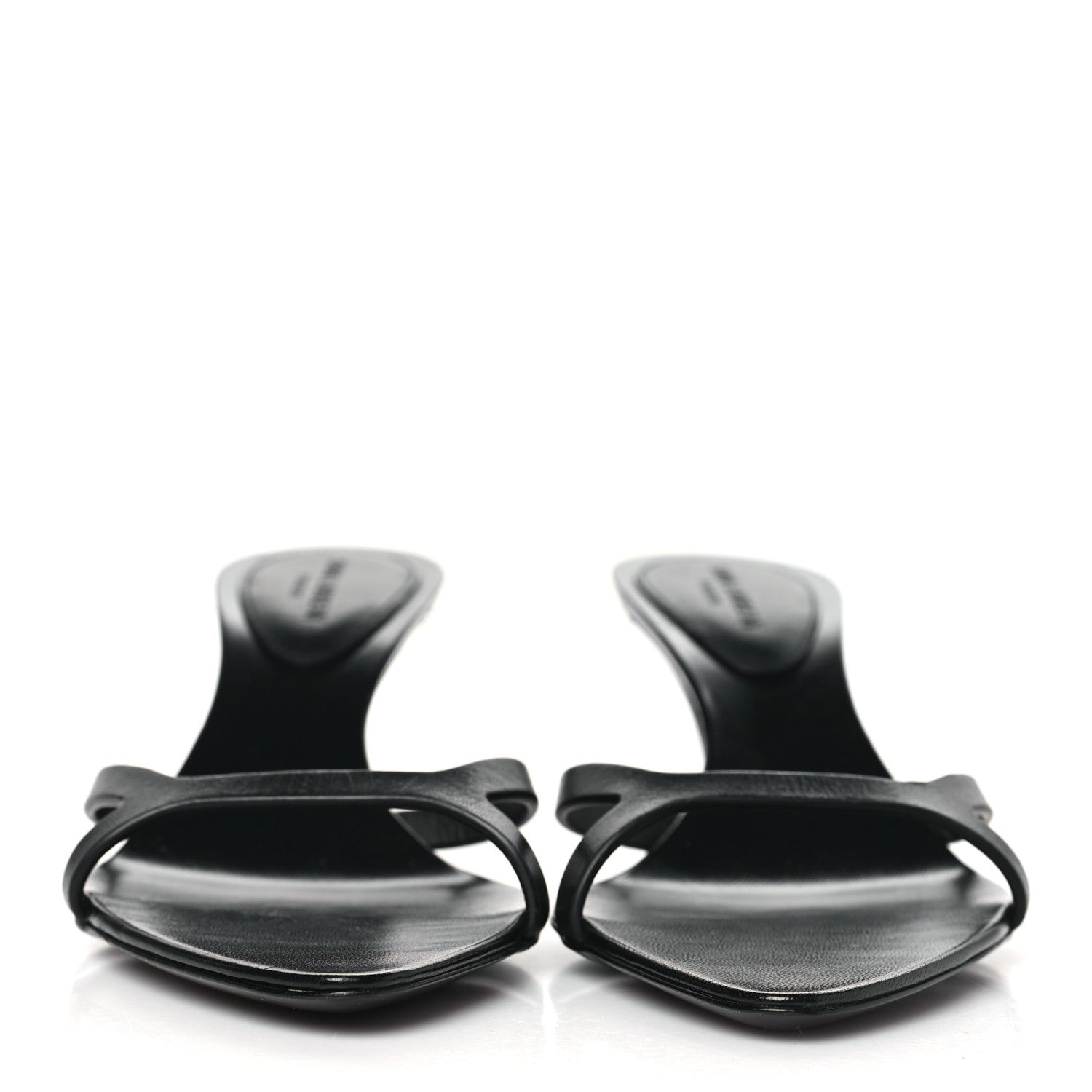 Saint Laurent Calfskin Carla 60 Mule Sandals 37 Black 2 of 8