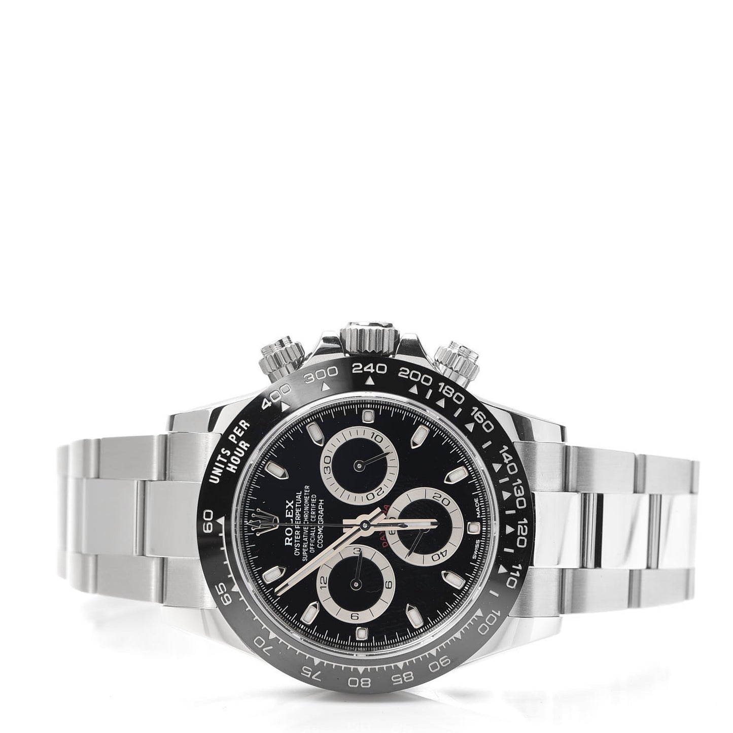 Stainless Steel 40mm Oyster Perpetual Cosmograph Daytona Watch Black 116500LN