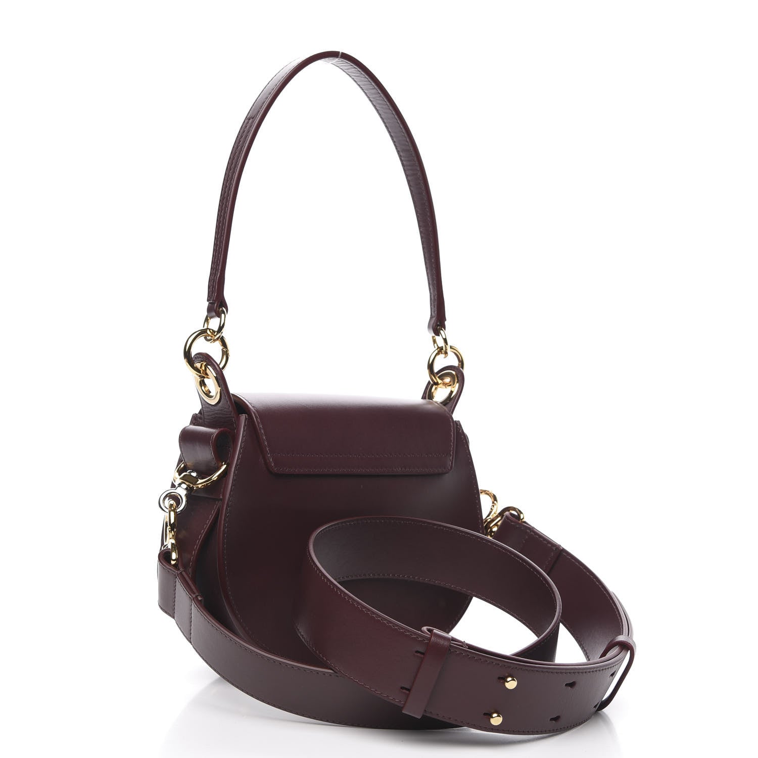 Chloe Calfskin Small Tess Bag Burnt Brown 4 of 10