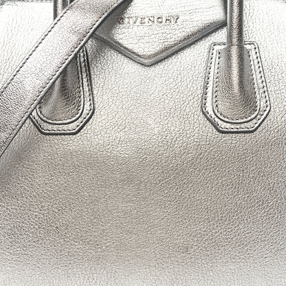 Givenchy Metallic Sugar Goatskin Small Antigona Silver 8 of 11