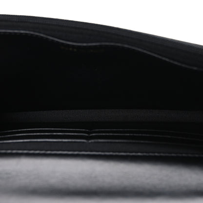 Chanel Shiny Calfskin Quilted Metal Top Handle Wallet On Chain WOC Black 5 of 11