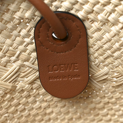 Loewe Iraca Palm Paulas Ibiza Large Anagram Basket Tote Bag Natural Tan 6 of 9