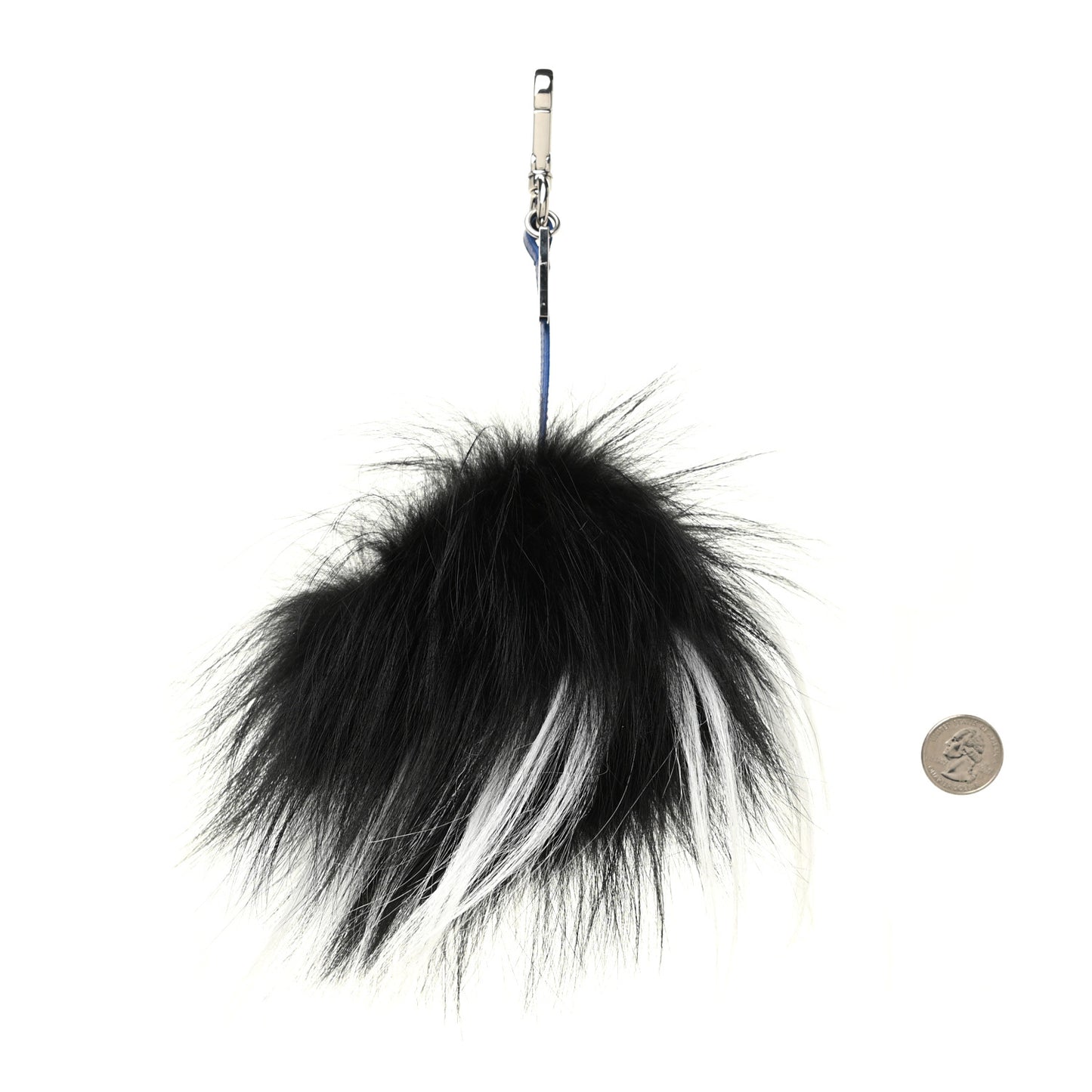 Fox Fur Vitello Monster Bag Bug Charm Ocean Multicolor