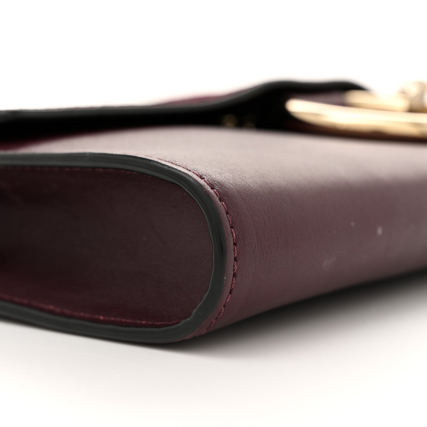 Chloe Suede Calfskin Faye Clutch Dark Purple 8 of 11