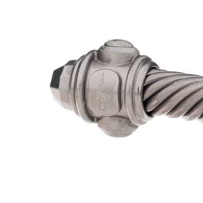 David Yurman Aluminum 5mm Renaissance Bracelet Darkened Silver 3 of 4