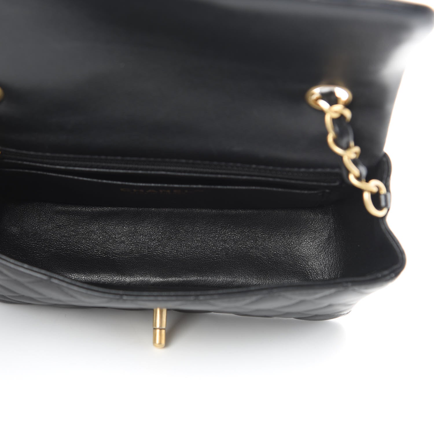 Chanel Lambskin Quilted Mini Rectangular Flap Black 5 of 12