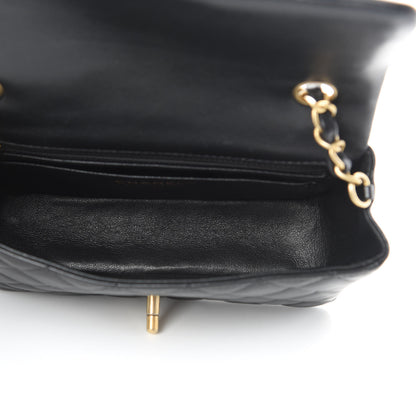 Chanel Lambskin Quilted Mini Rectangular Flap Black 5 of 12