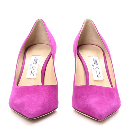 Jimmy Choo Suede Love 85 Pumps 38 Magenta 2 of 9