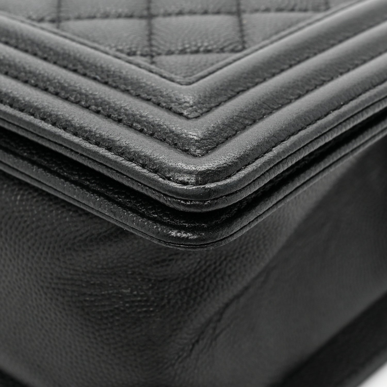 Chanel Caviar Quilted Medium Boy Flap So Black 11 of 13