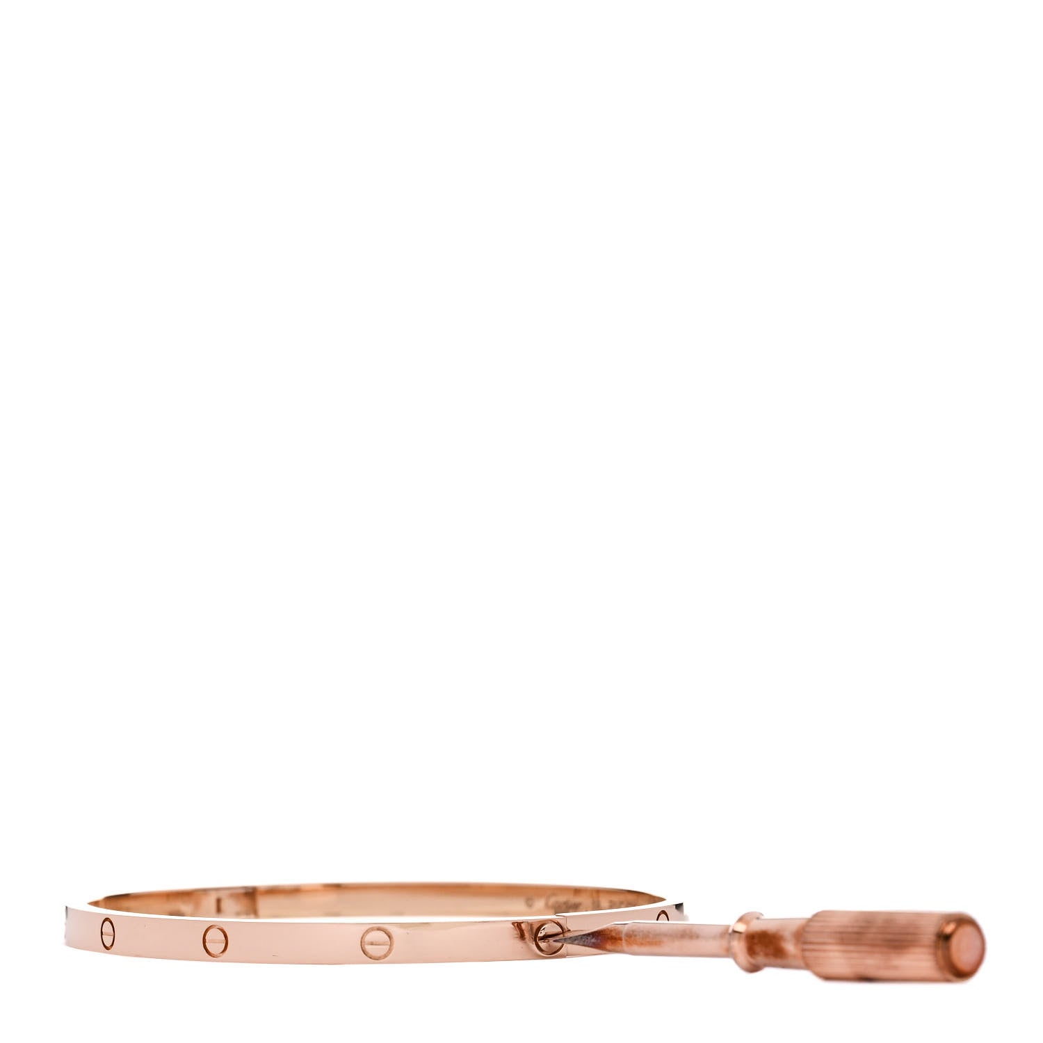 Cartier 18K Pink Gold Small LOVE Bracelet 18 3 of 8