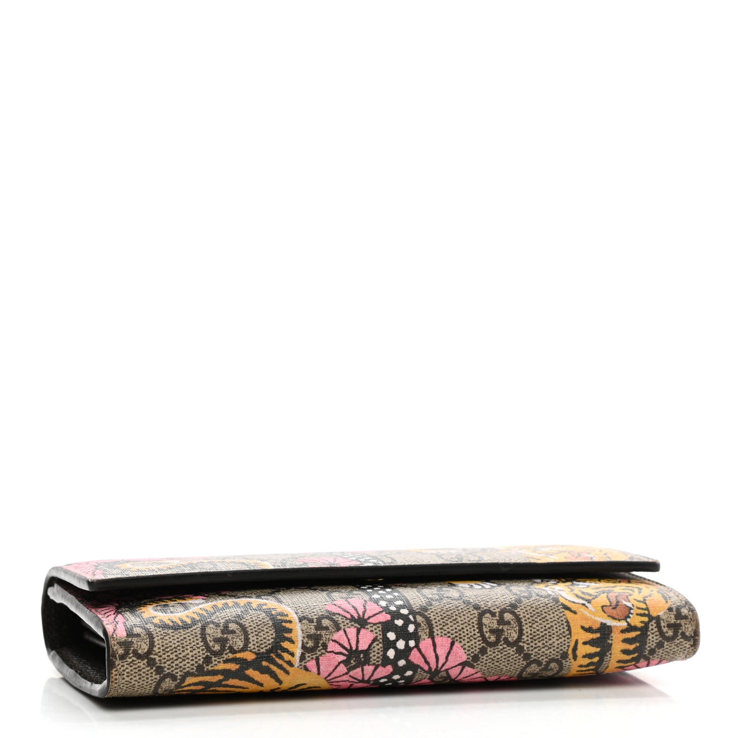 Gucci GG Supreme Monogram Bengal Continental Wallet Beige Pink 4 of 7