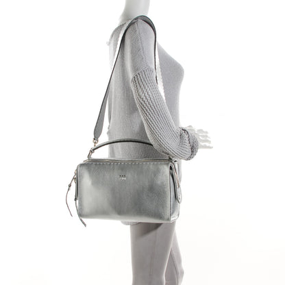 Fendi Cuoio Romano Lux Selleria Lei Boston Tote Argento 2 of 9