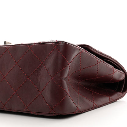 Chanel Aged Calfskin Quilted 2.55 Reissue 225 Flap Dark Burgundy 10 of 11