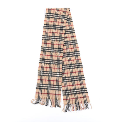 Burberry Cashmere Wool Vintage Check Scarf Camel 2 of 3