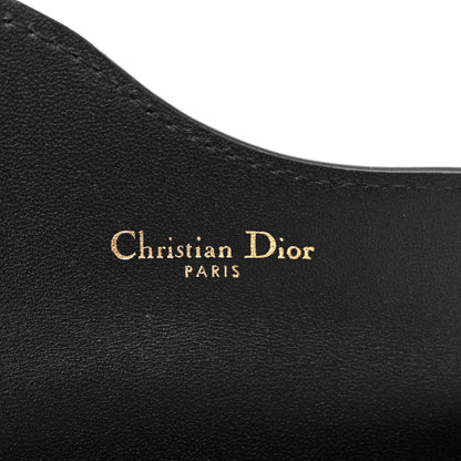 Christian Dior Goatskin Saddle Cosmos Zipped Card Holder Black 6 of 7