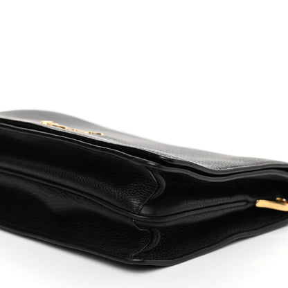 Prada Vitello Daino Flap Crossbody Black 10 of 10