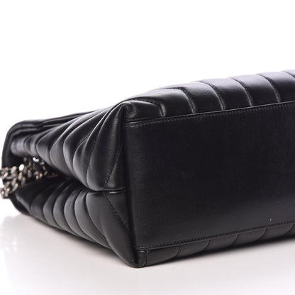 Saint Laurent Calfskin Y Quilted Monogram Medium Loulou Chain Satchel Black 6 of 10