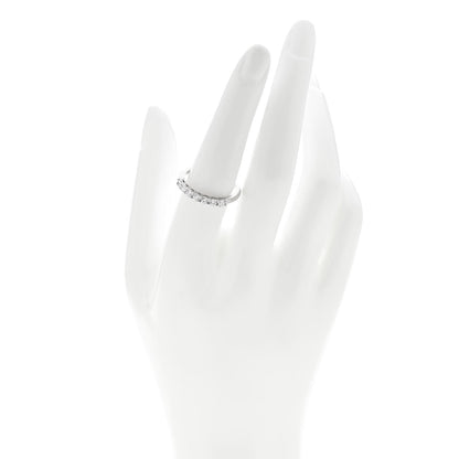 Tiffany Platinum Diamond 3mm Embrace Half Circle Band Ring 56 7.5 2 of 6