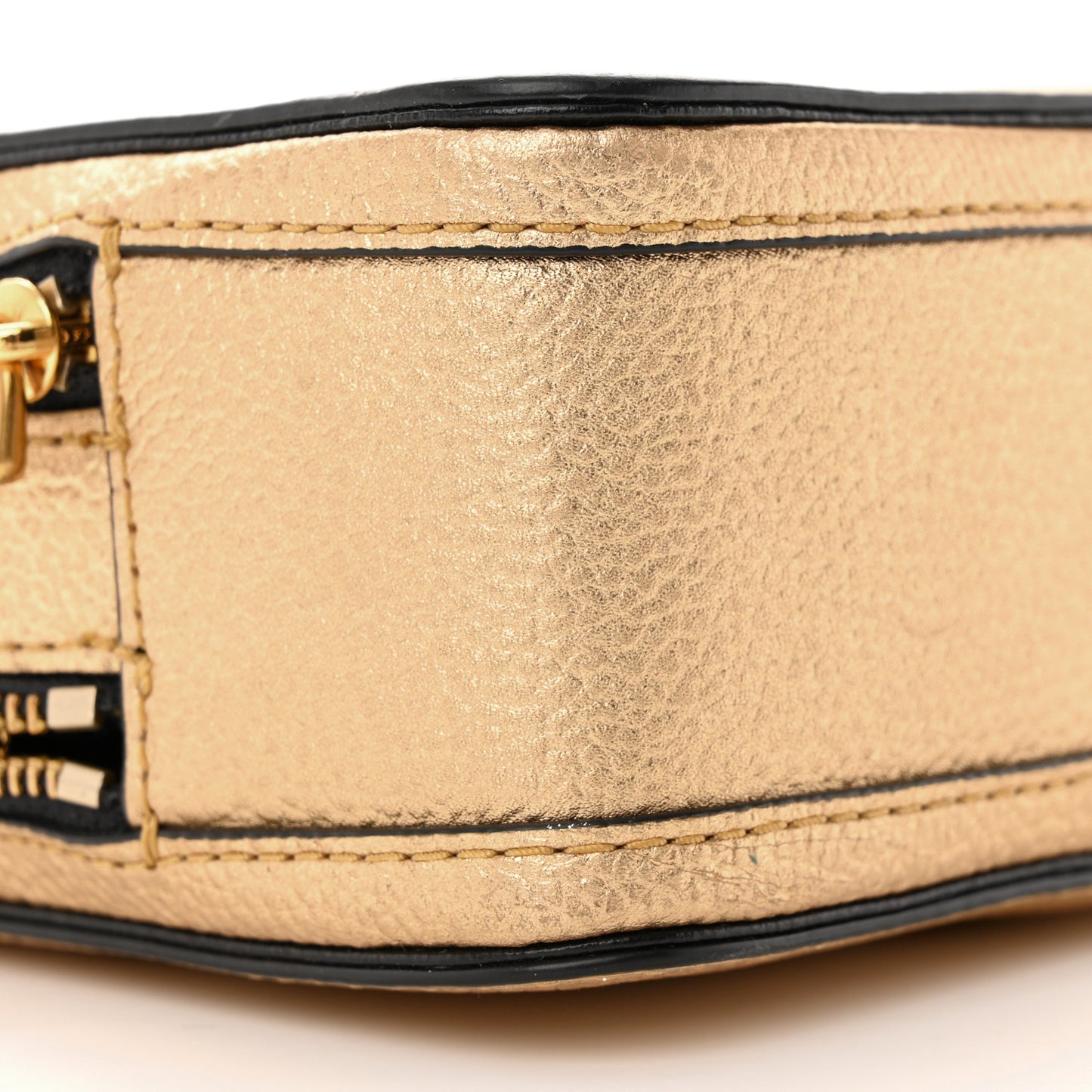 Metallic Calfskin The Box 20 Crossbody Gold