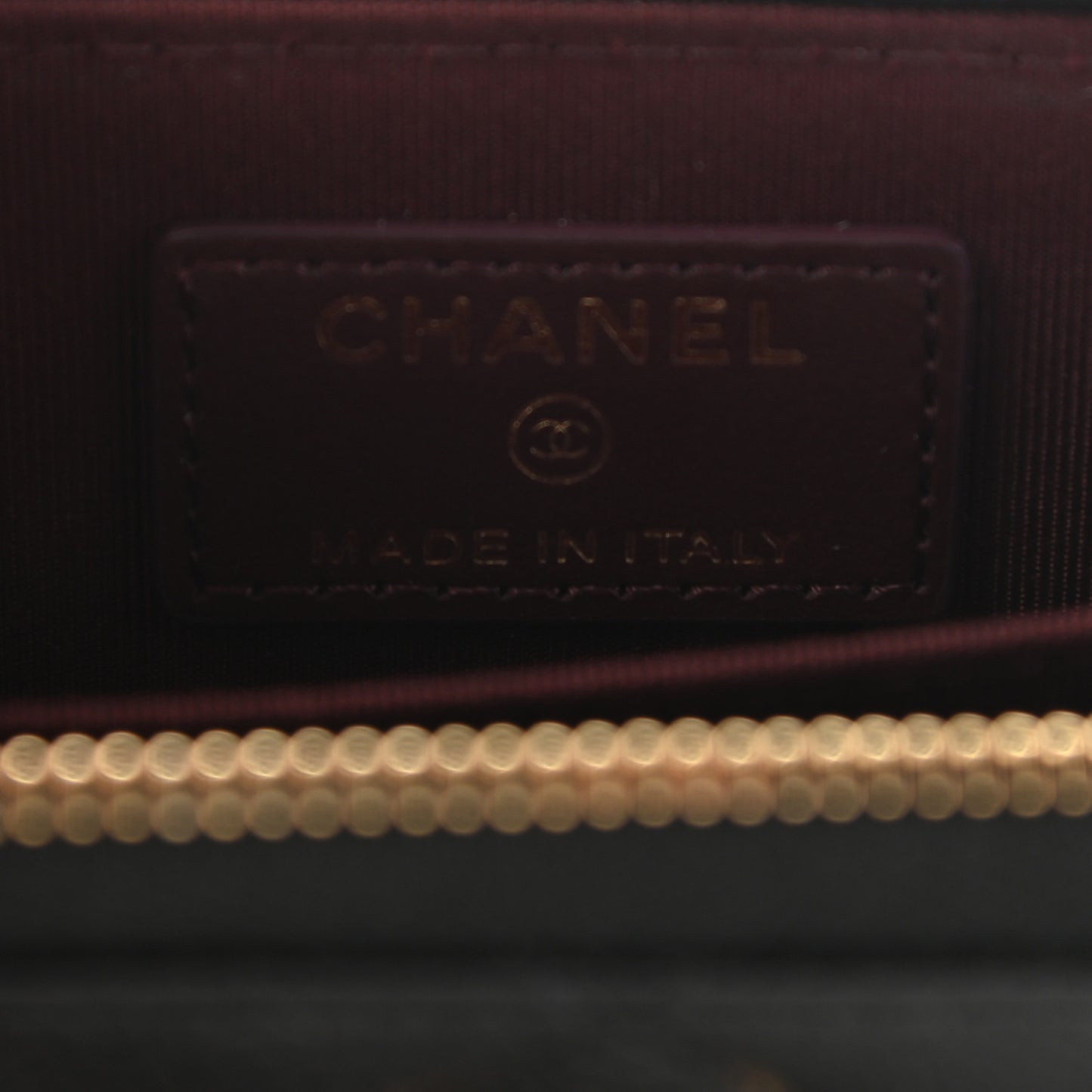 Caviar Quilted Zip Coin Purse Black