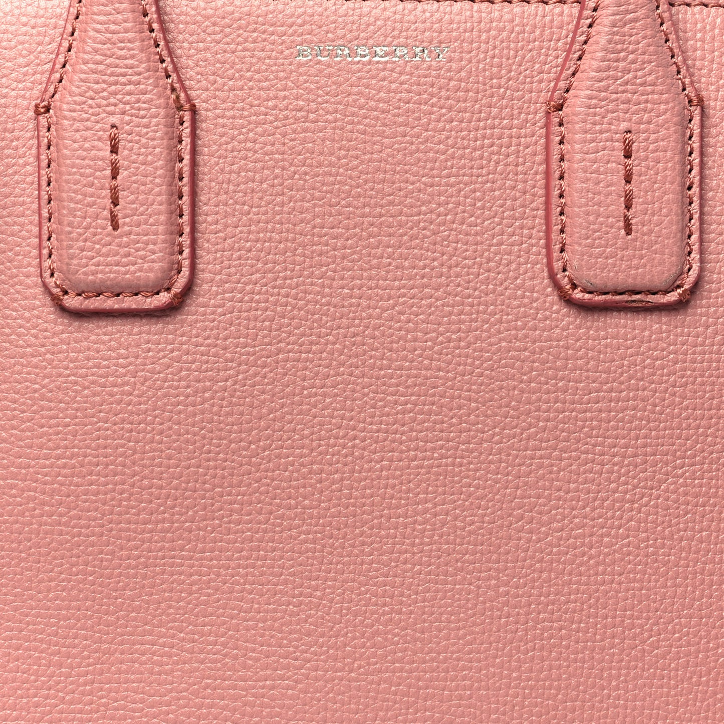 Grainy Calfskin House Check Small Banner Tote Dusty Rose