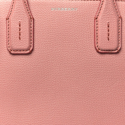 Burberry Grainy Calfskin House Check Small Banner Tote Dusty Rose 8 of 14