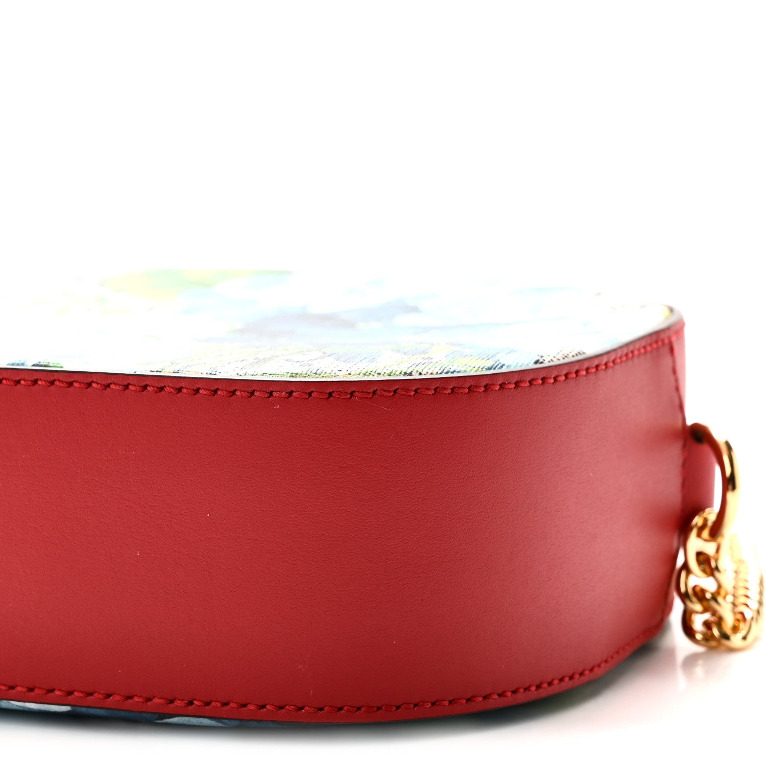 Gucci GG Supreme Monogram Blooms Mini Chain Shoulder Bag Beige Blue Navy Hibiscus Red 10 of 10