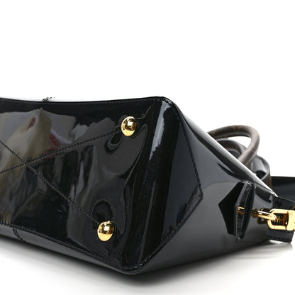 Louis Vuitton Patent Calfskin Miroir Tote Black 9 of 9