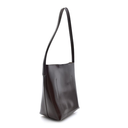 Mansur Gavriel Shiny Smooth Calfskin Small Everyday Cabas Brown 3 of 9