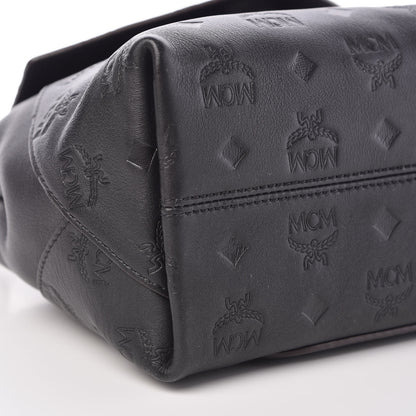 MCM Calfskin Ottomar Essential Flap Shoulder Bag Black 8 of 9