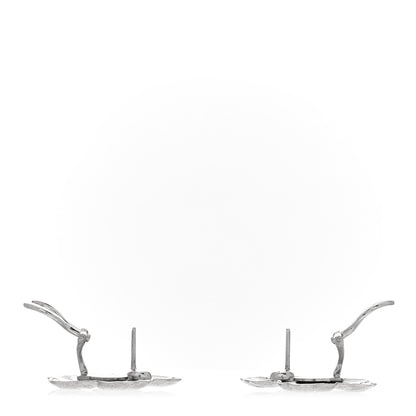 Buccellati Sterling Silver Vermeil Blossoms Gardenia Earrings 3 of 5