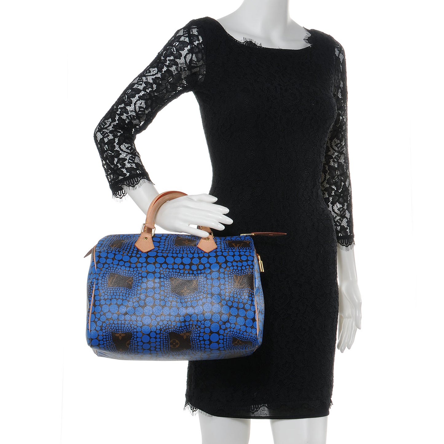 Monogram Kusama Town Speedy 30 Blue