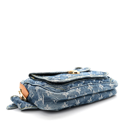 Louis Vuitton Monogram Denim Bum Bag Blue 4 of 11