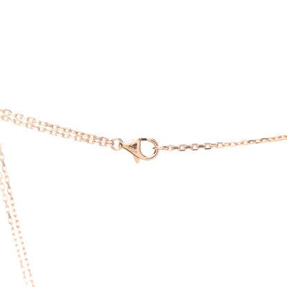 Cartier 18K Pink Gold 2 Diamond LOVE Necklace 4 of 7