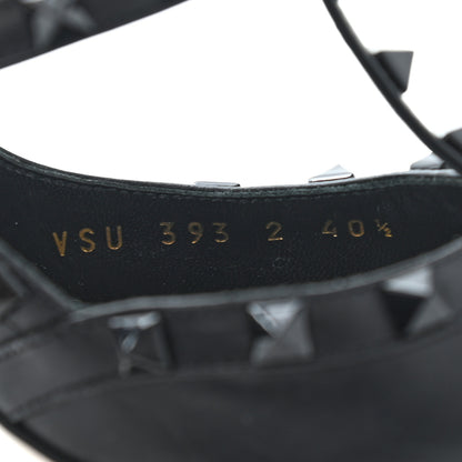 Valentino Garavani Nappa Rockstud Ankle Strap Pumps 40.5 Black 6 of 11