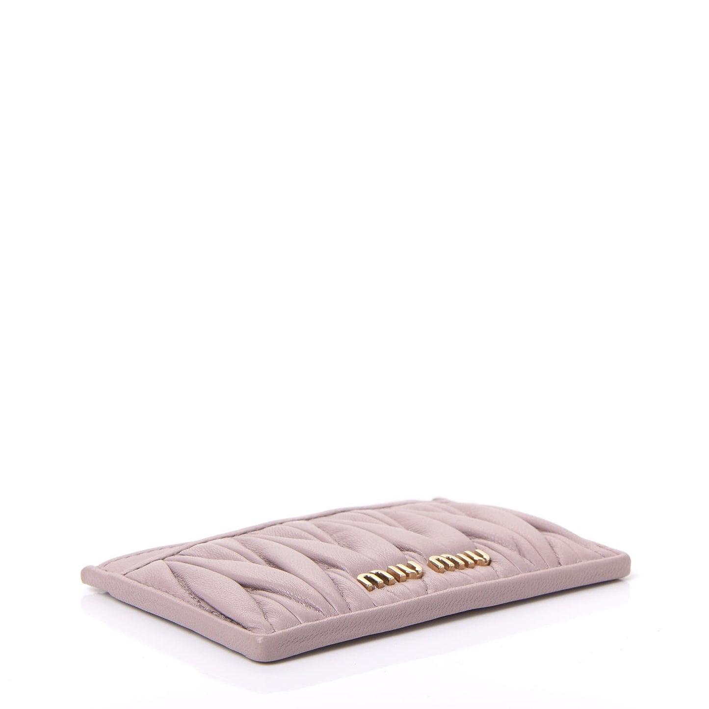 Nappa Matelasse Card Holder Mughetto