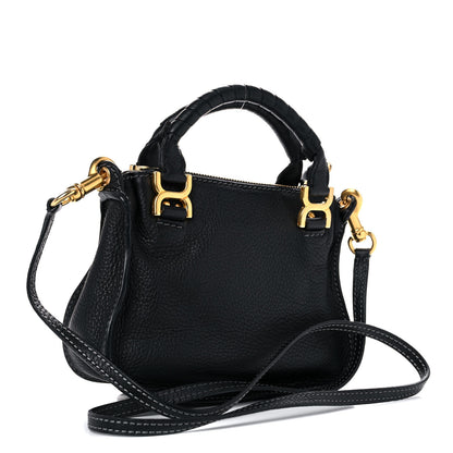Chloe Calfskin Mini Marcie Satchel Black 3 of 13