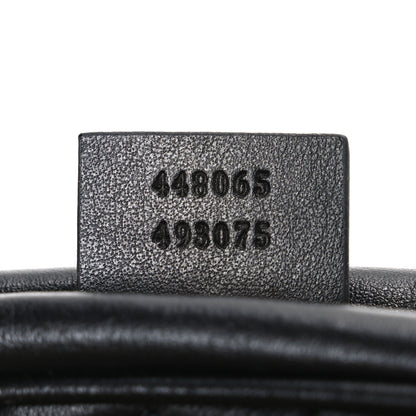 Gucci Calfskin Matelasse Mini GG Marmont Chain Shoulder Bag Black 7 of 10