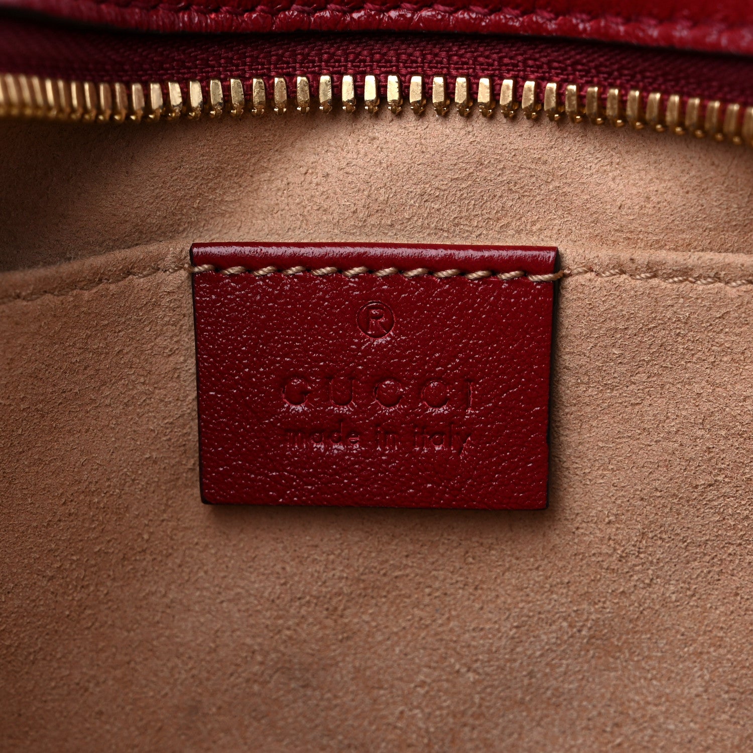 Gucci Monogram Azalea Calfskin Matelasse Diagonal Small GG Marmont Chain Shoulder Bag Beige Ebony New Cherry Red 6 of 10