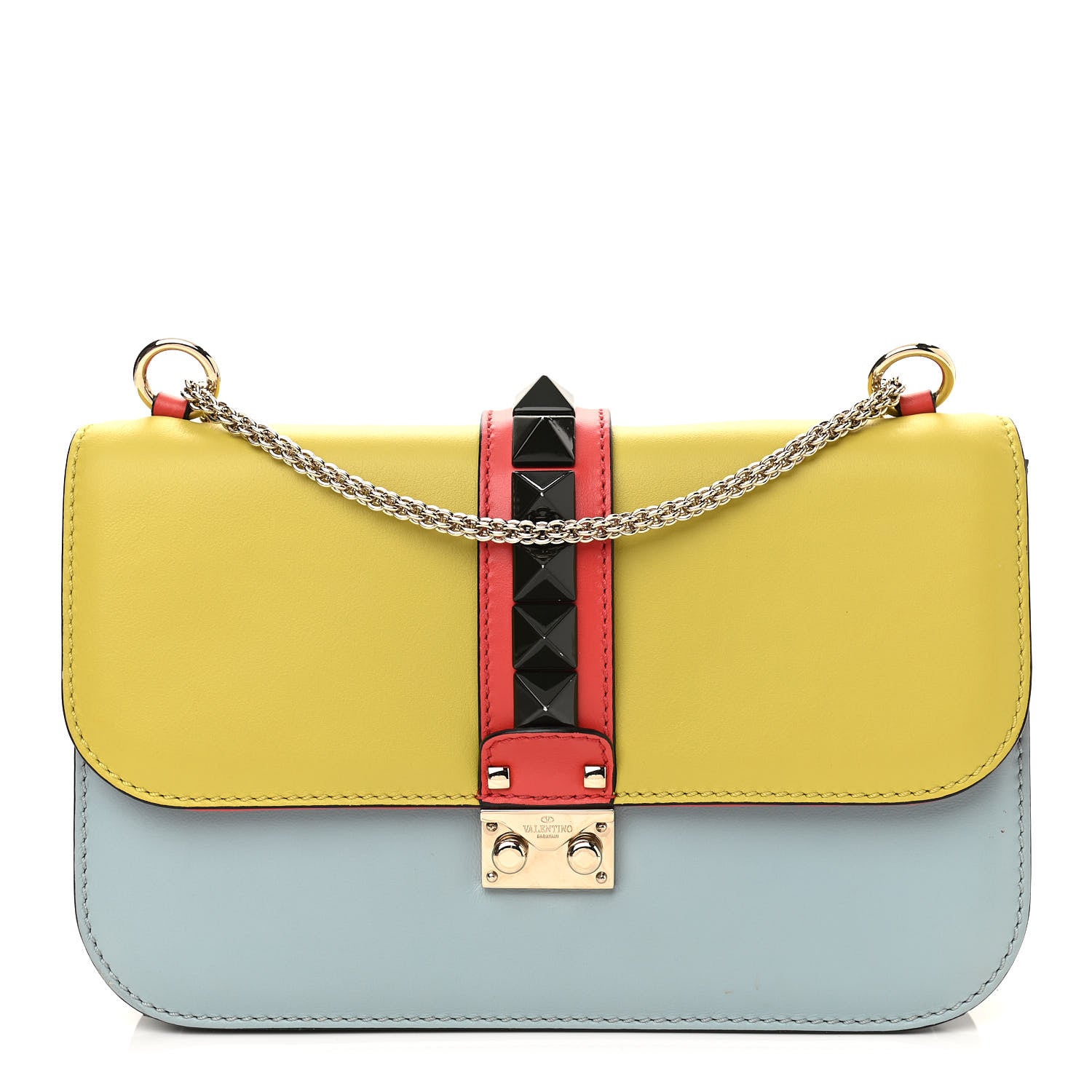 Valentino Garavani Vitello Medium Glam Lock Rockstud Flap Multicolor 1 of 9