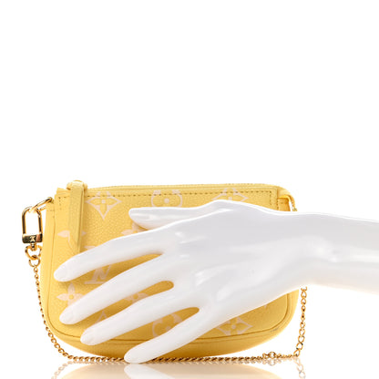 Louis Vuitton Empreinte Monogram Mini Pochette Accessories Lemon Curd Yellow 2 of 7