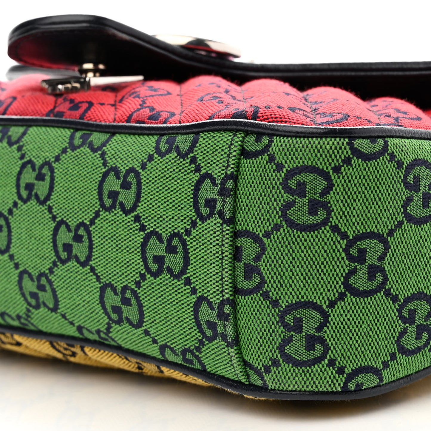 Monogram Multicolor Matelasse Diagonal Small GG Marmont Shoulder Bag Pink Blue Red Yellow Green