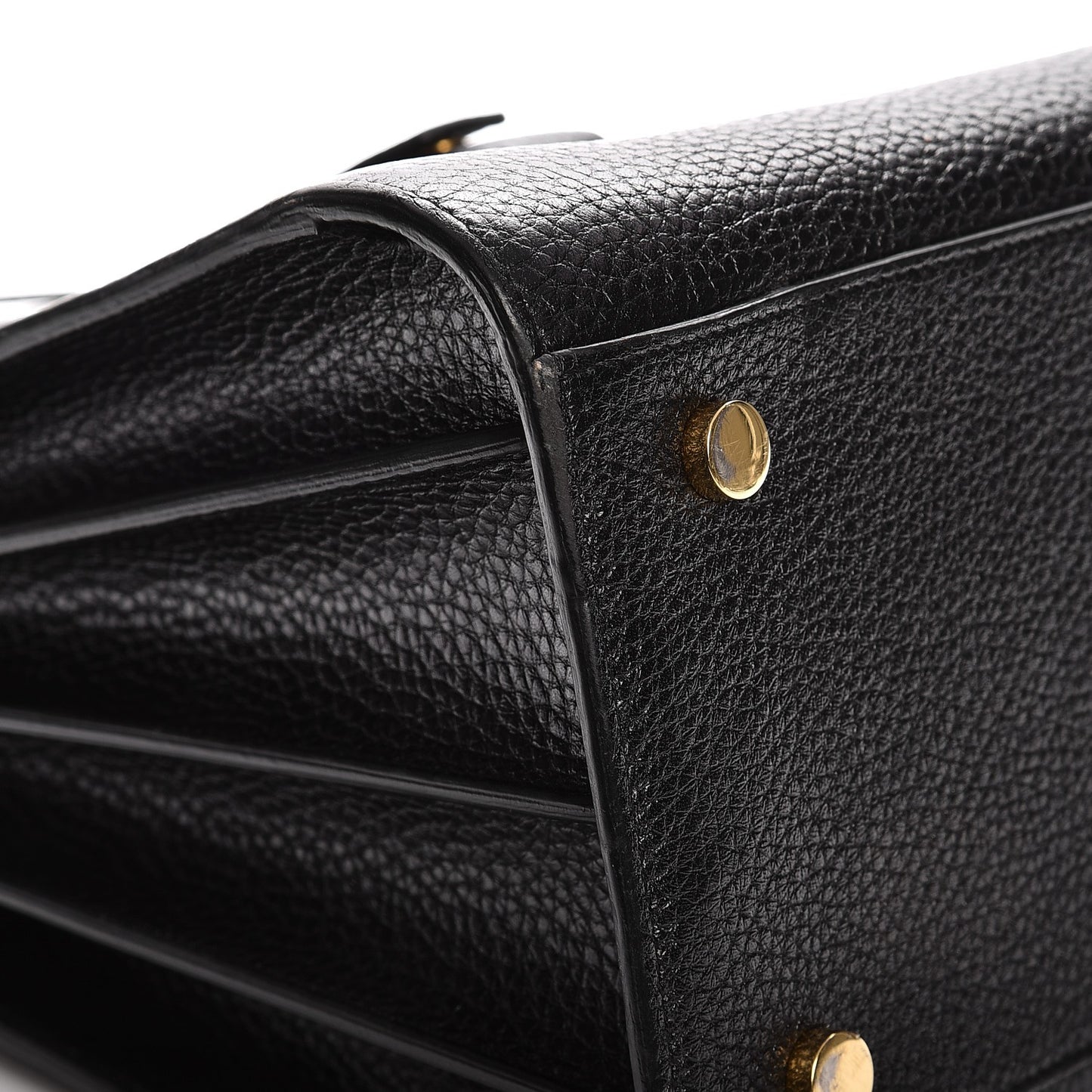 Grained Calfskin Small Sac De Jour Black