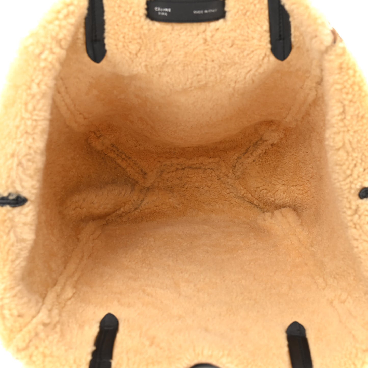 Calfskin Shearling Phantom Cabas Reversible Tote