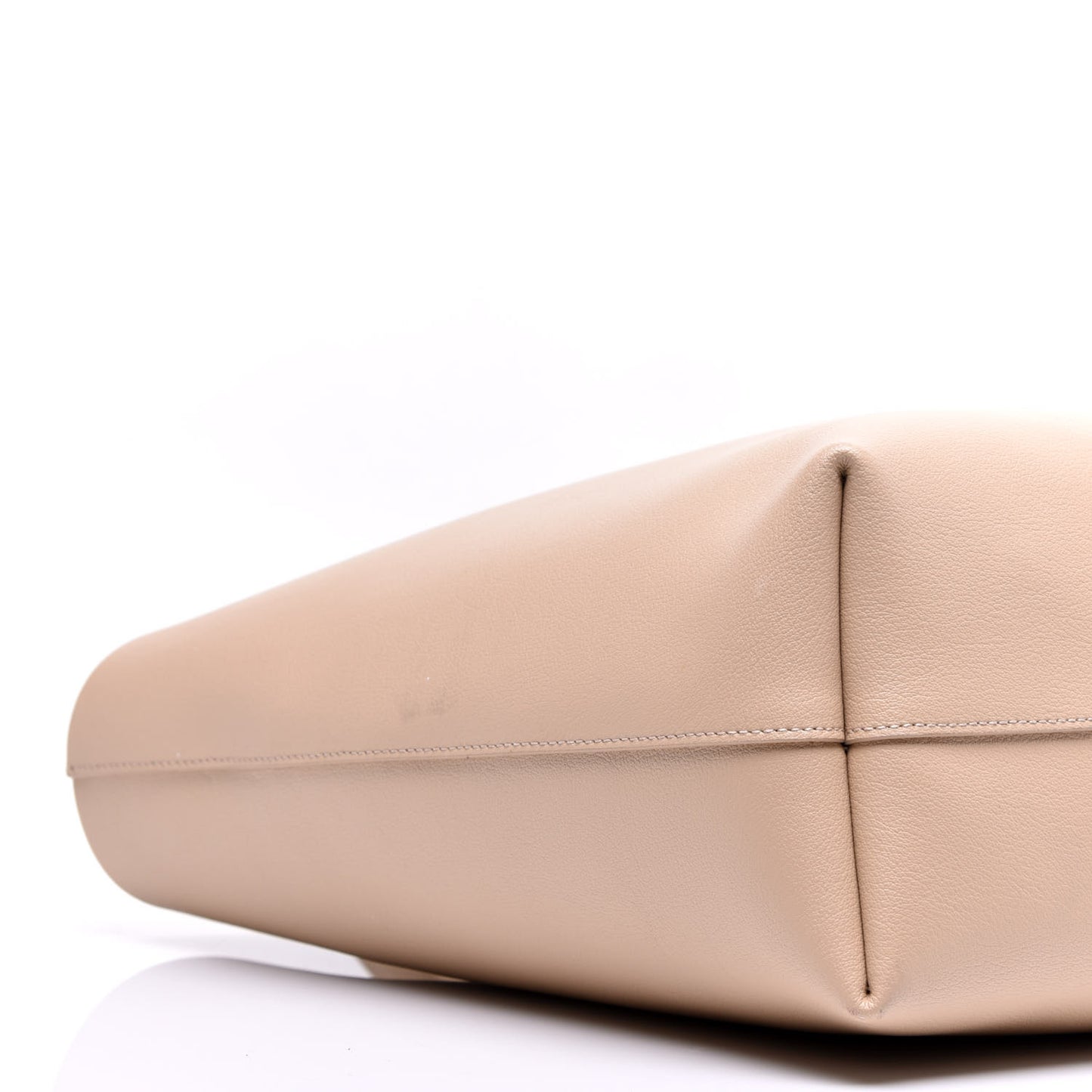Calfskin Large Shopping Tote Nude Powder