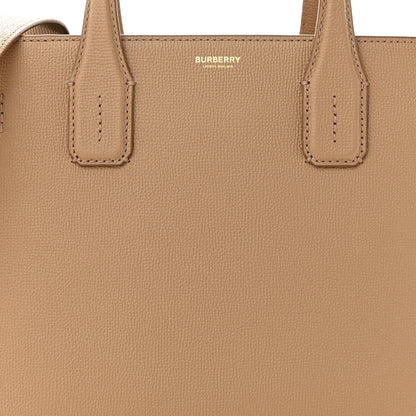 Burberry Derby Calfskin House Check Medium Banner Tote Camel 9 of 11