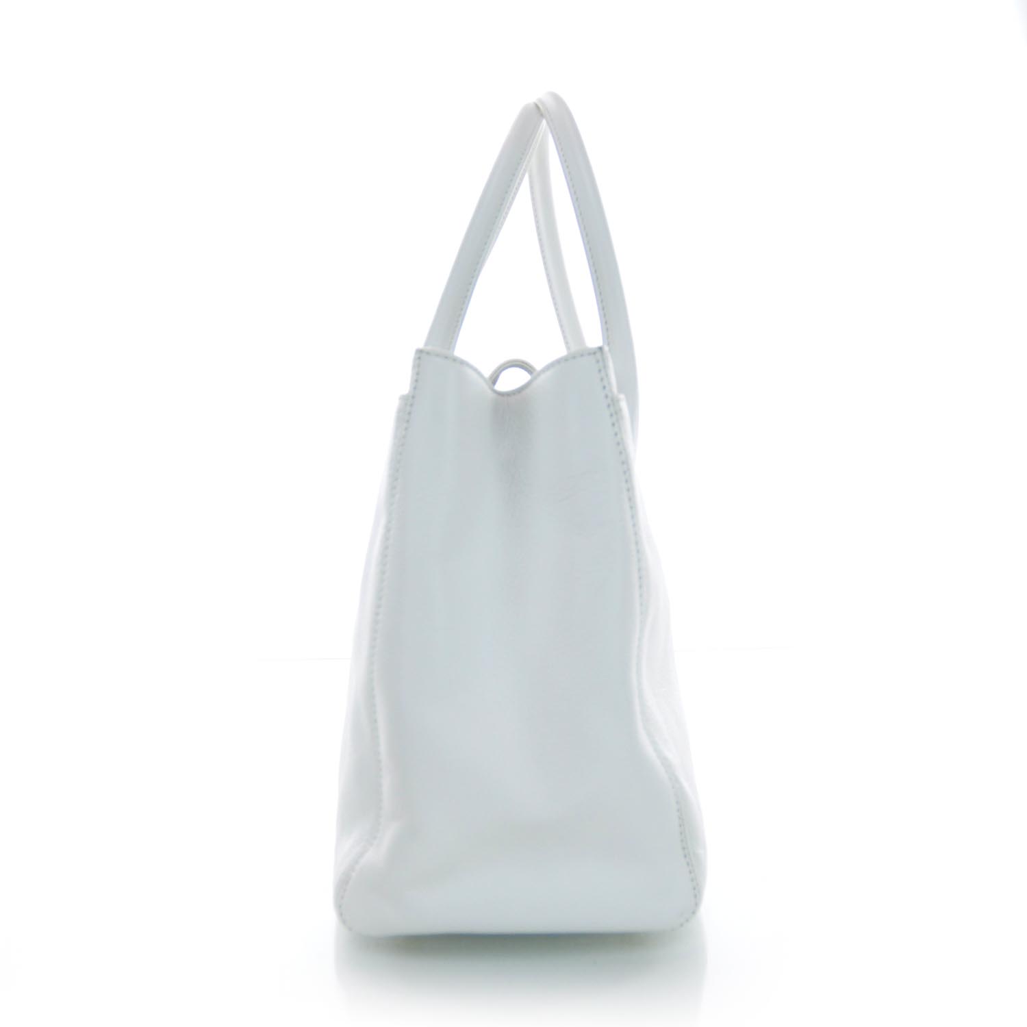 Chanel Caviar Cerf Executive Shopper Tote White 7 of 12