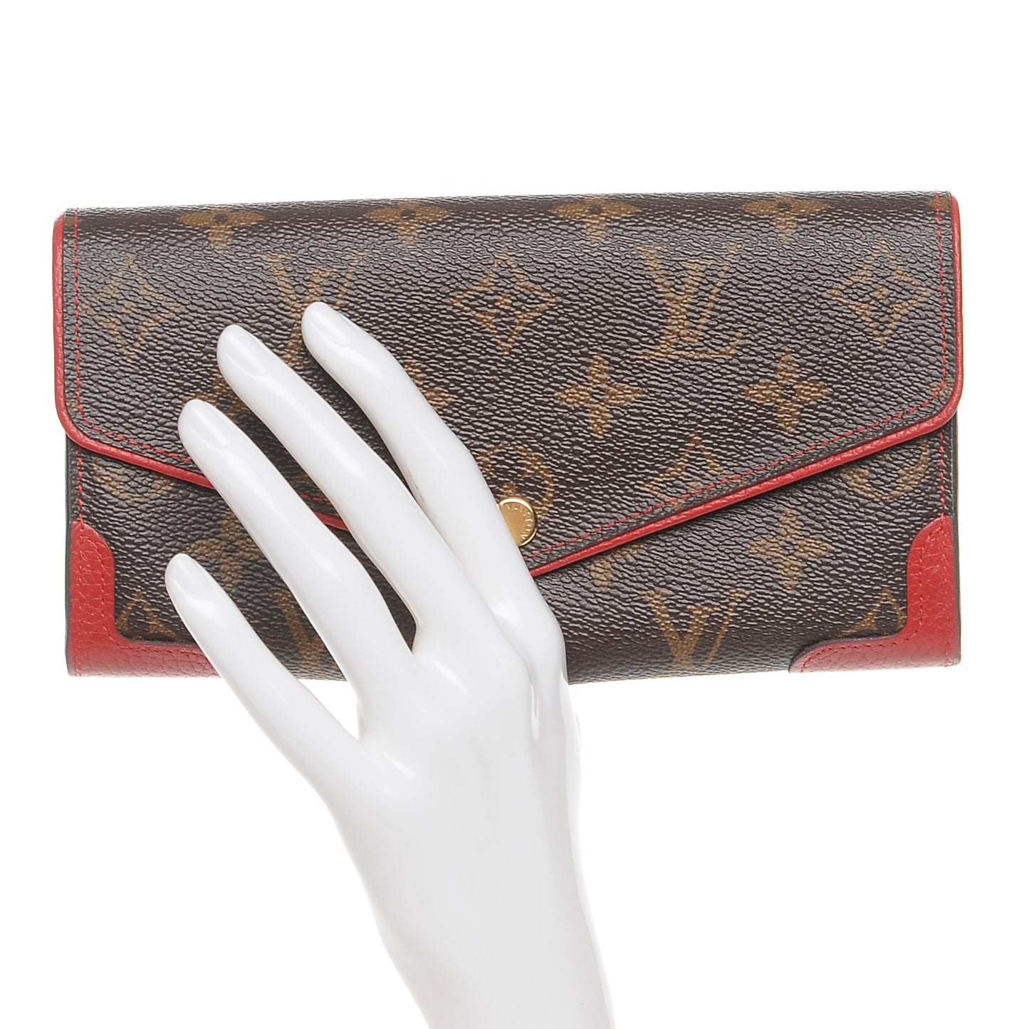 Monogram Sarah Retiro Wallet Cherry