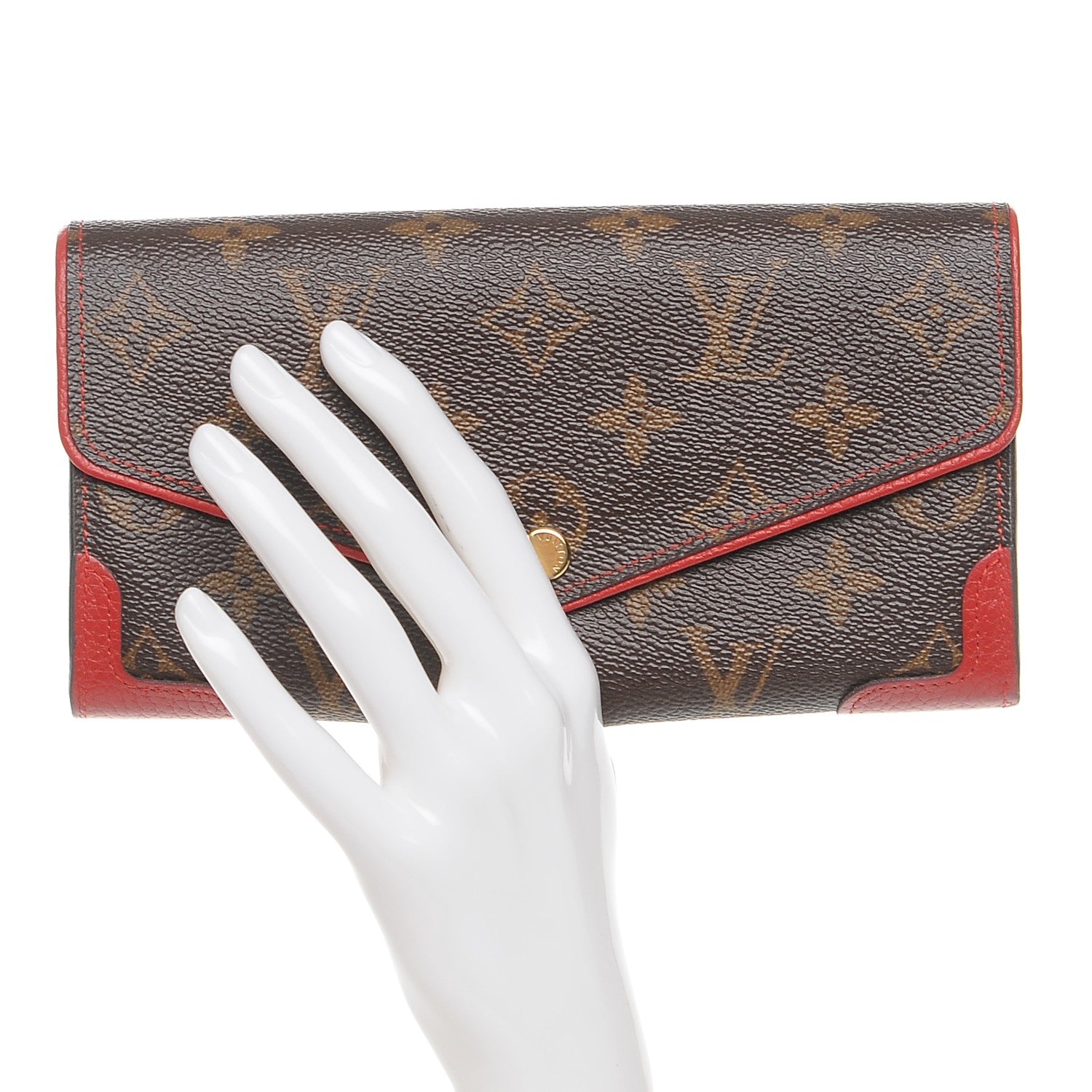 Louis Vuitton Monogram Sarah Retiro Wallet Cherry 2 of 8