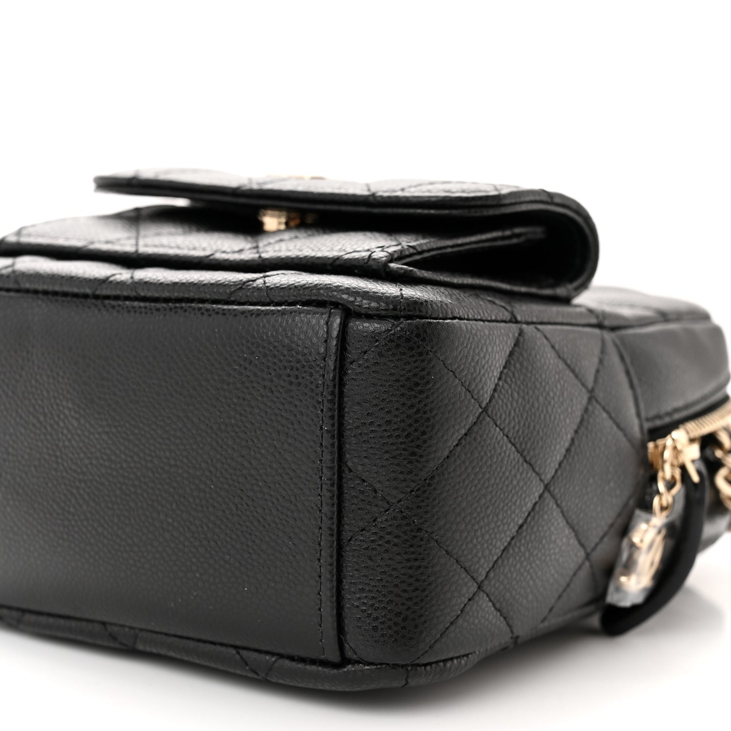 Caviar Quilted CC Mini Classic Backpack Black